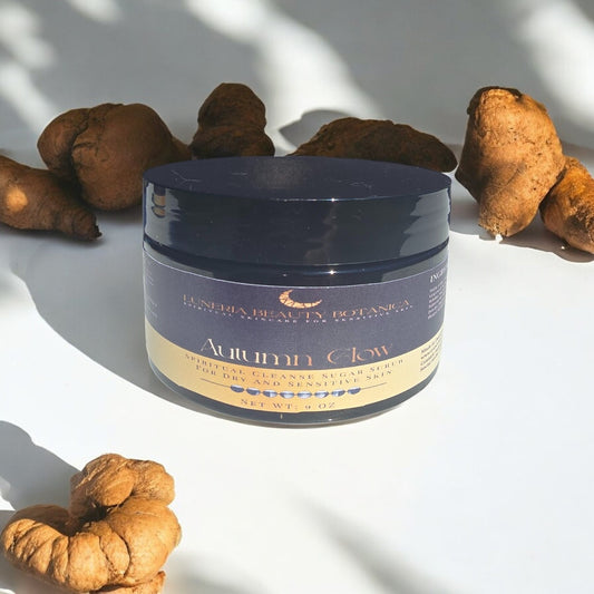 Autumn Glow: Coffee & Brown Sugar Scrub - Turmeric Infused for Radiant Skin - Luneria Beauty Botanica