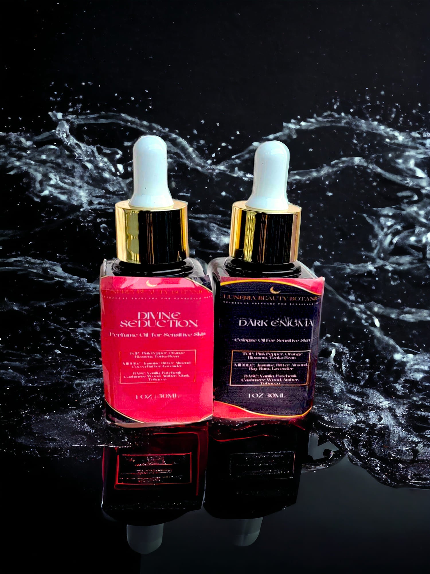 Dark Enigma: A Mysterious Oil-Based Cologne For Men - Luneria Beauty Botanica