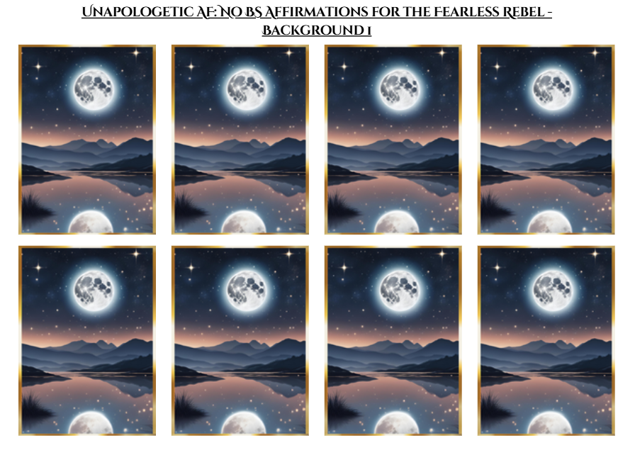 Unapologetic AF Affirmation Cards – Digital Download