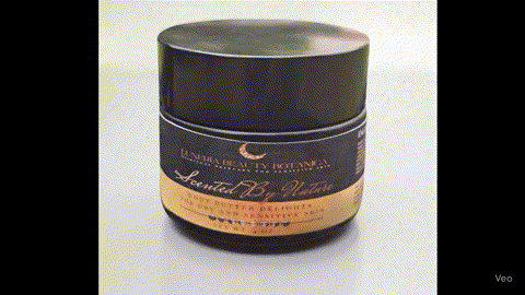 Video of a woman applying Sleep Through The D*mn Night body butter to her skin before bed